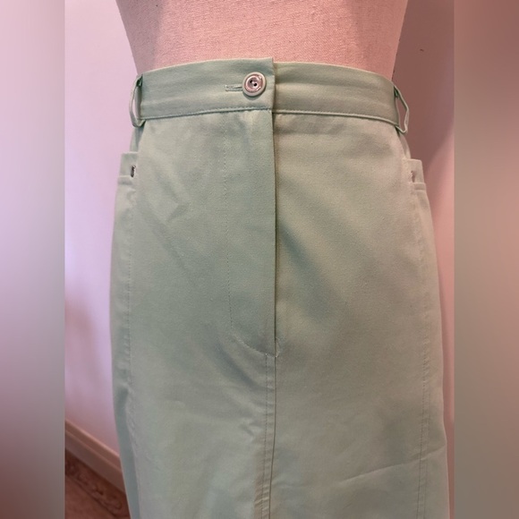 Dan Joyce Vintage Maxi Mint Green  Pencil Skirt 14 - Picture 2 of 11